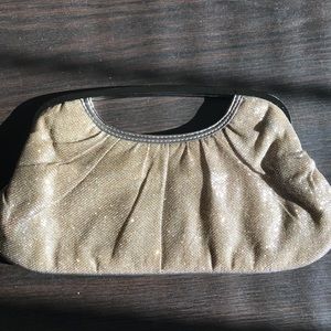 Express Gold Shimmer Clutch
